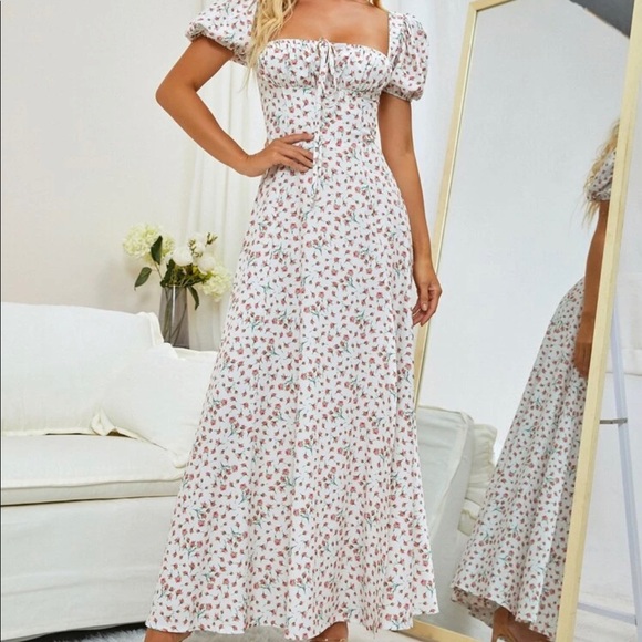 Long floral dress - Picture 2 of 3